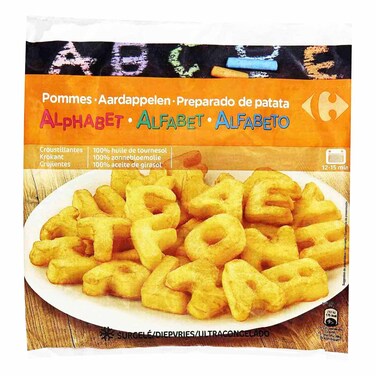 Carrefour Alphabet Shape Potatoes 600G