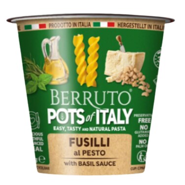 Berruto Pasta Cup Fusilli Pesto 70G