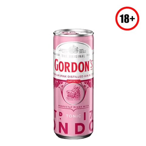 Gordon&#39;S Gin Pink Tonic Can 330Ml