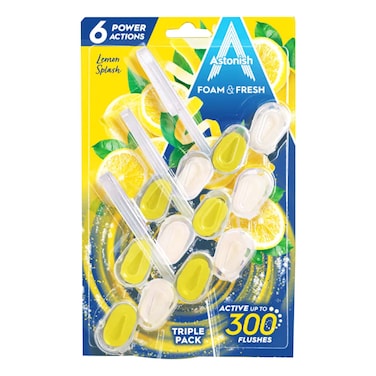 Astonish  Foam &amp; Fresh Lemon Triple Pack 3X40G