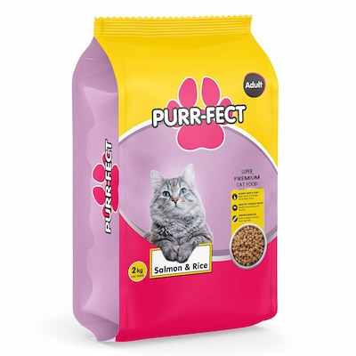 Purr-fect Adult Salmon & Rice -2Kg