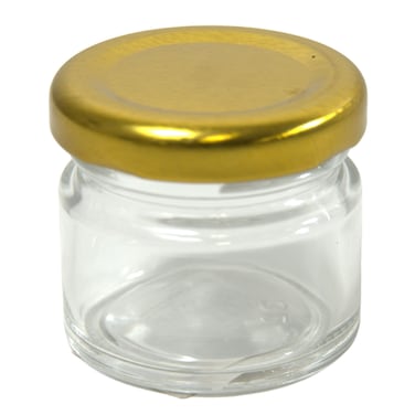Glass Bottle With Golden Lid 30ml