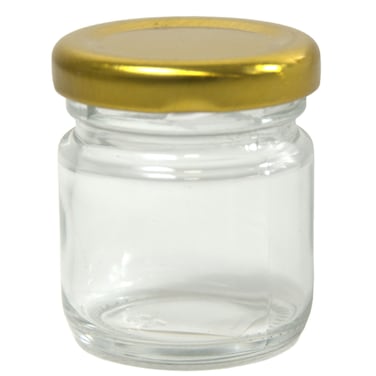Glass Bottle With Golden Lid 38ml