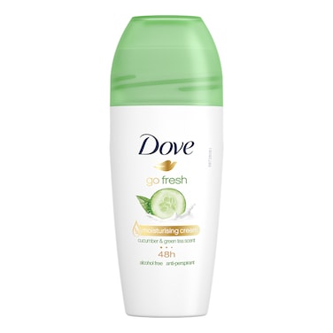Dove Go Fresh Cucumber And Green Tea Antiperspirant Roll-On Deodorant 50ml