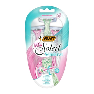 BIC Miss Soleil Sensitive Women's Disposable Razors pack of3
