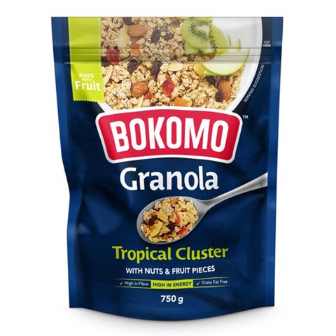 Buy Bokomo Nature's Source Muesli Tropical Cluster Granola 750g Online ...
