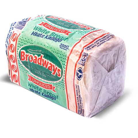 Broadways White  Bread Unsliced 200G