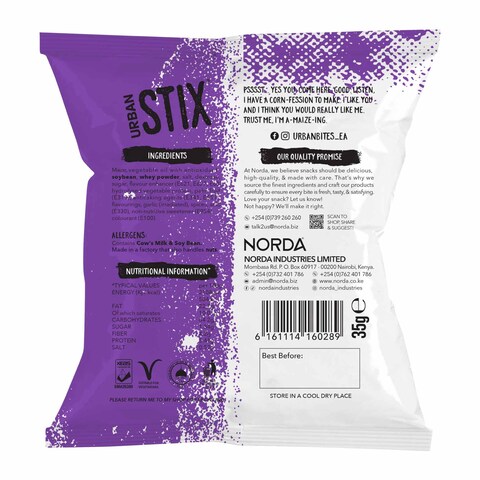 Norda Urban Stix Kuku Choma Crunchy Corn Snacks 35G