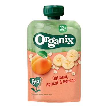 Organix Oatmeal Apricot &amp; Banana Pouch100G
