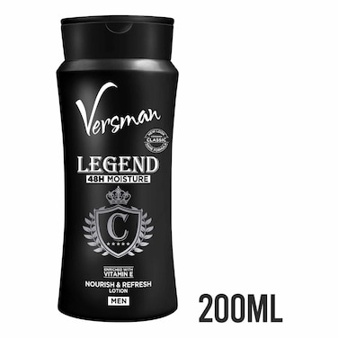Versman Legend 48H Moisture Nourish And Refresh Lotion For Men 200ml