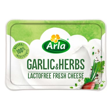 Arla Lactofree Fresh Cheese Garlic &amp; Herbs 200G