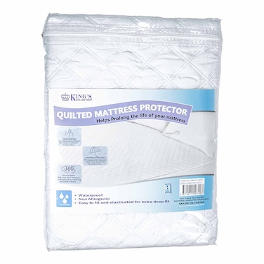 Kings Mattress Protector 90X190Cm White