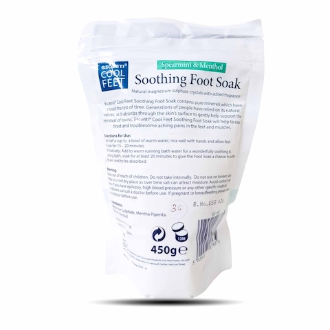 Escenti Foot Soak Soothing Mint &amp; Menthol 450G