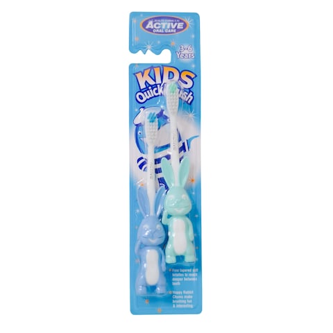 Active Kids Quickbrush Rabbit 2Pk