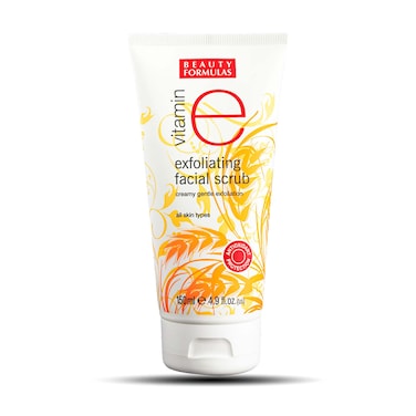Beauty Formulas Vitamin E Exfoliating Facial Scrub 150Ml