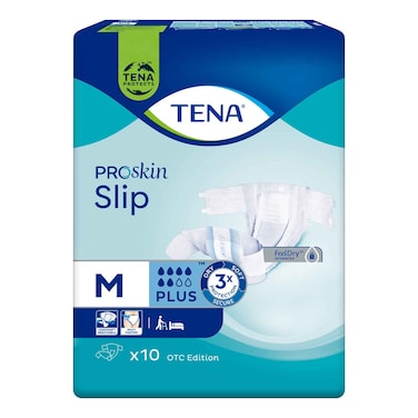 Tena Adult Diapers Slip Medium 10s