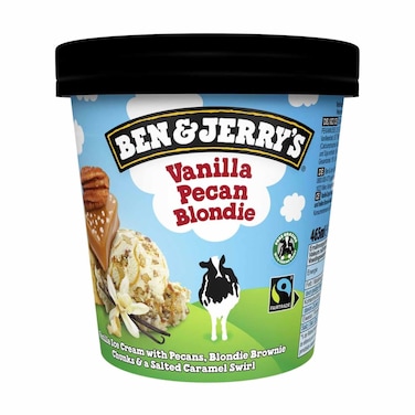 Ben &amp; Jerrys Vanilla Pecan Blondie 465Ml