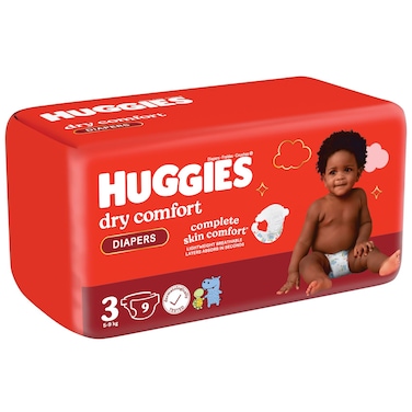 Huggies Dry Comfort Size 3 5-8Kg 9S