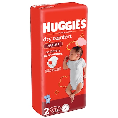 Huggies Dry Comfort Size 2 3-6Kg 38