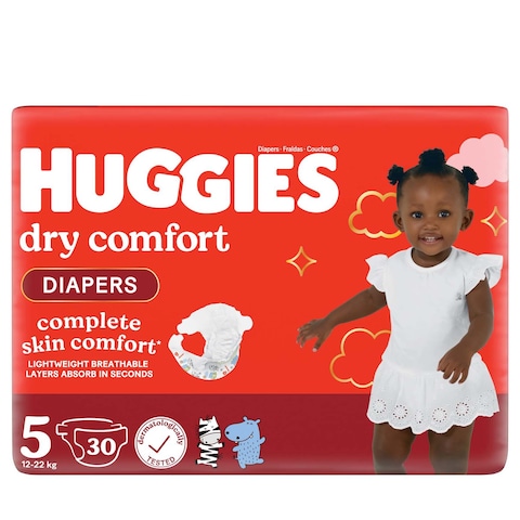 Huggies Dry Comfort Size 5 12-22Kg 30S