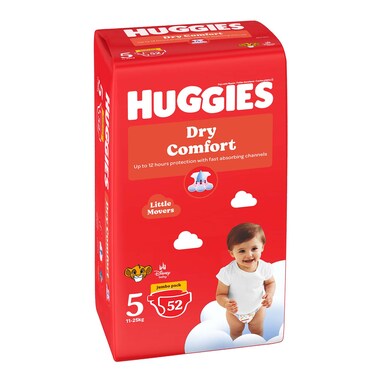 Huggies Dry Comfort Diapers Size 5, 11-25kg 42 Count