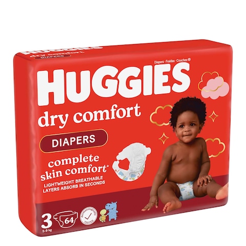 Huggies Dry Comfort Size 3 5-8Kg 64S