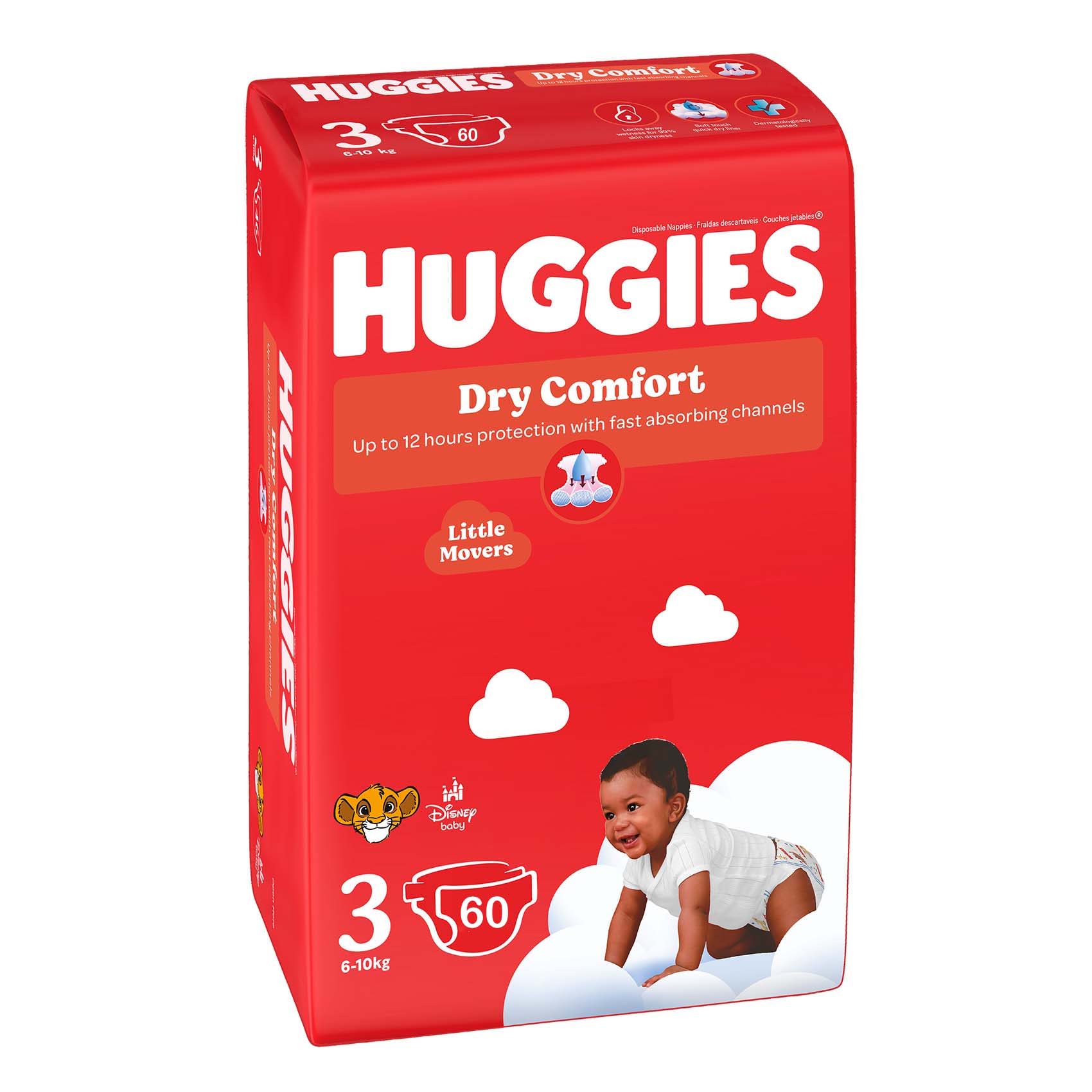 Huggies Dry Comfort Diapers Size 3