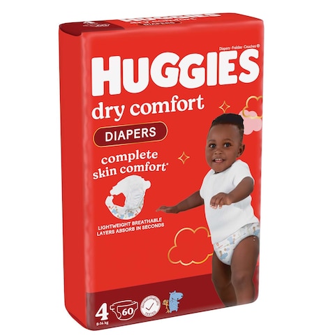 Huggies Dry Comfort 8-14Kg 60S Size 4