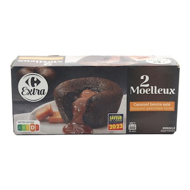 Carrefour  Chocolate Cake With Caramel Fill 2X190G