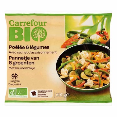 Carrefour Organic Chopped Vegetables 600+