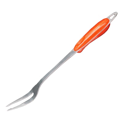 Orbit Stainless Steel Wooden Handle Serving Fork