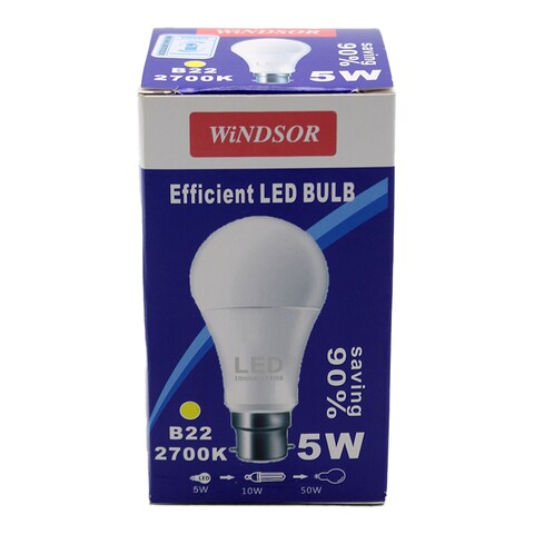 Windsor Led Bulb  Warm Whjite B22 5W