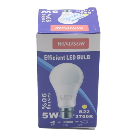 Windsor Led Bulb  Warm Whjite B22 5W