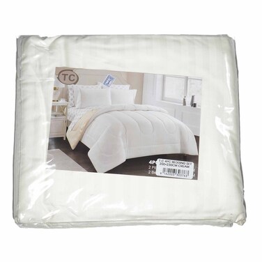 T.C 4Pc Bedding Set 200*230Cm Cream