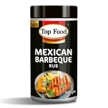Top Food Mexican Barbeque Rub Jar 100g