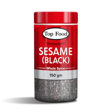 Top Food Whole Spice Sesame Black Seeds 150g