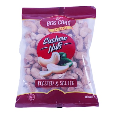 Beecare Naturals Roasted And Salted Cashew Nuts 100g