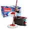 Vileda Turbo Smart Easy Power Spin and Wring Mop and Bucket Set Red &amp; black