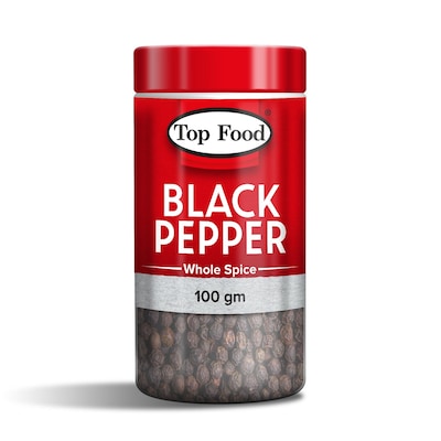 Top Food Whole Black Pepper 100g
