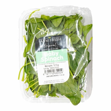 Farm Fresh Baby Spinach 125g