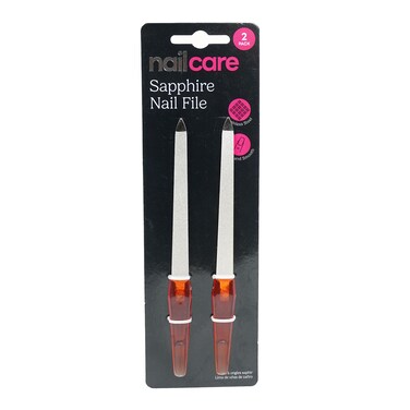 Uncle Bills Dual Grade Sapphire Nail Files 2 Pieces