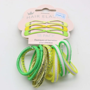 Uncle Bills Hair Elastic Glit 18 Pack