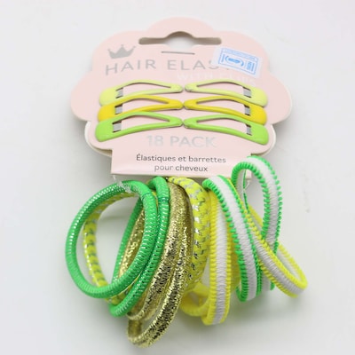 Uncle Bills Hair Elastic Glit 18 Pack