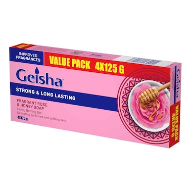 Geisha Rose &amp; Honey Value Pack 4x125g