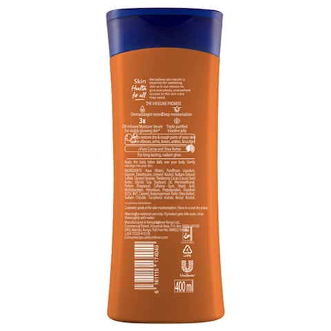 Vaseline Intensive Care Cocoa Radiant Lotion 400Ml