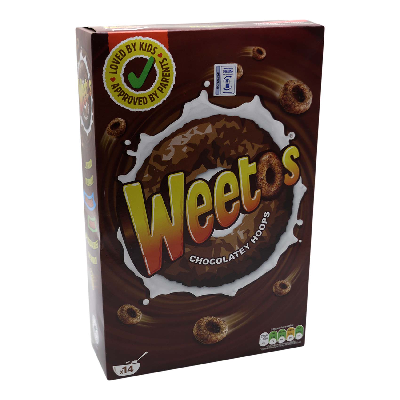 Weetabix Weetos Orange Chocolatey Hoops Cereal 420g