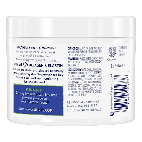 St. Ives Renewing Collagen And Elastin Moisturizer 283g