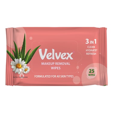 Velvex Make-Up Removal Wipes 25s