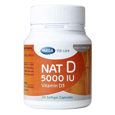 Nat D 5000 Soft Gel 30 Capsules