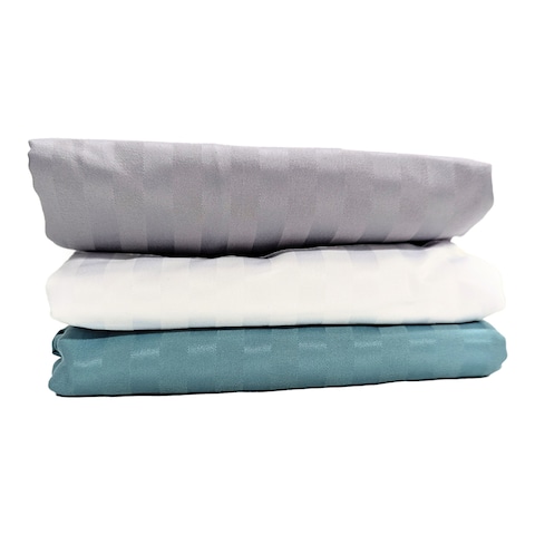 Estilo Pillow Case Satin Strips 2Pieces Assorted Color.  